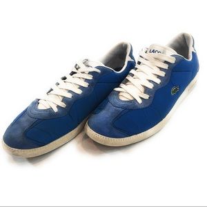 Lacoste Mens Blue Low Top Sneaker, Shoes, Size 13